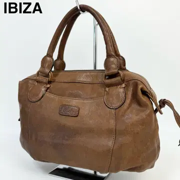 24A12 IBIZA 이비자 핸드백 가죽 천연 가죽 브라운