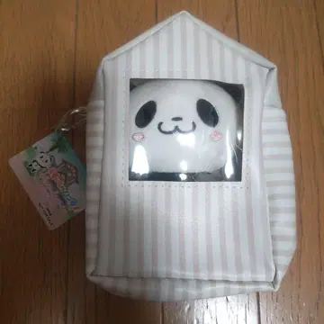 라쿠텐 쇼핑 팬더 파우치 키링 포함 봉제 인형 Rakuten