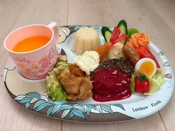 레인보우 코알라 어린이 런치 식품 샘플