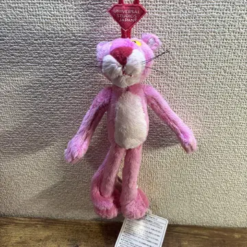 USJ 핑크팬서 봉제인형 마스코트 키링