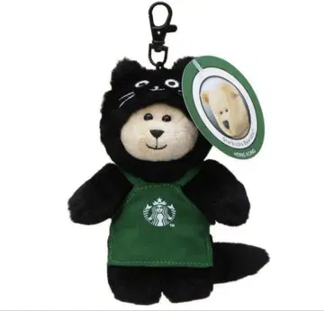 스벅 할로윈 2025 베어리스타 참 백참 Mini 검은 고양이