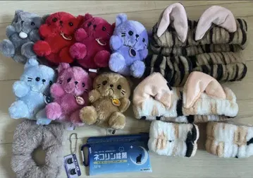 네코린 정제 고양이 귀 고양이 고양이 cat 봉제 인형 마스코트 키링