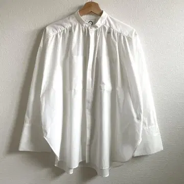 MARW UNITED ARROWS 개더 오버 셔츠 긴팔 화이트