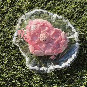 스퀴즈 쪼물쪼물 핑크 반짝 와플