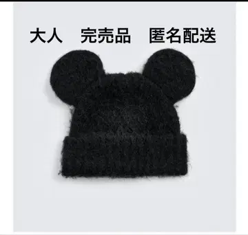 ZARA 미키마우스 니트 모자 해리 램버트 블랙 완판템 성인