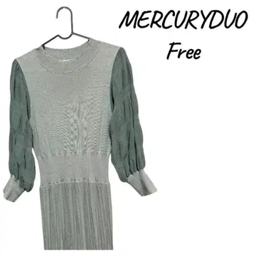 [ 새상품급 ] MERCURYDUO 니트 원피스 Free 그레이 계열