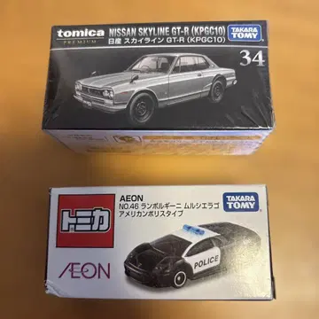 토미카 NISSAN SKYLINE GT-R & AEON 한정판 람보르기니