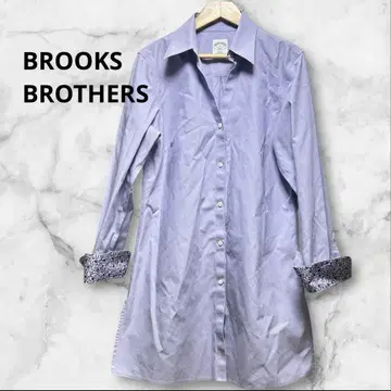 브룩스브라더스 346 셔츠 6 논아이론 면 100% 연한 퍼플