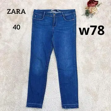 자라 ZARA 심플 스키니 데님 팬츠 스트레이트 블루 40