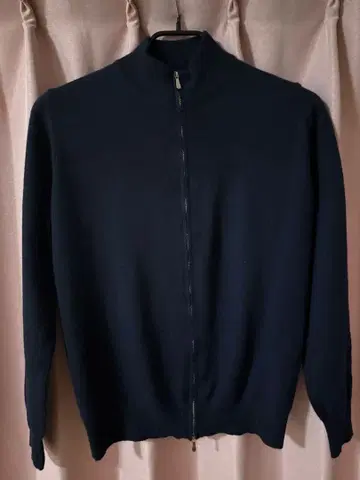 DRUMOHR 돌모어 캐시미어 집업 드라이버 니트 네이비