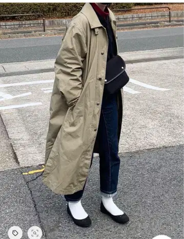 UNIQLO U 20ss 라이트 롱 코트 올리브
