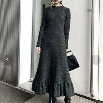 아메리빈티지 LUXURY BALLON HEM CUT DRESS