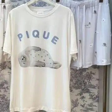 GELATO PIQUE 물범 프린트 룸웨어 세트