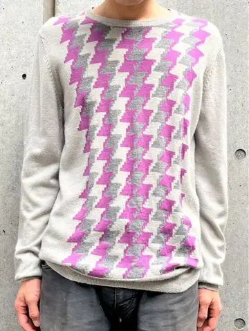 DKNY Geometric Knit Sweater