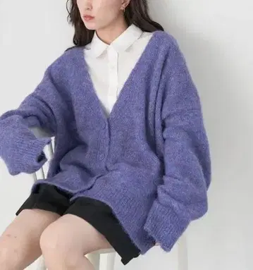 [미사용 새상품] 완판 믹스얀 니트 가디건