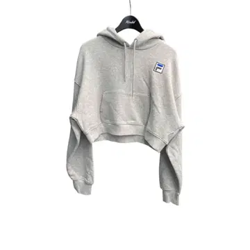 휠라 x 스나이델 크롭 후드티