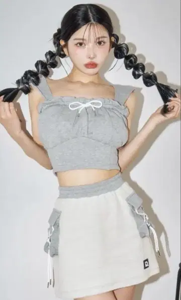 Darich 코르셋 후드 맨투맨 상의