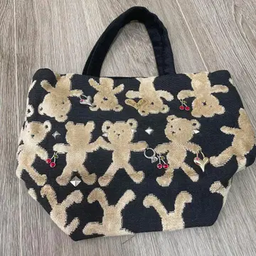 새상품급 ThinkBee! 미스터 곰돌이 미니 토트백 참