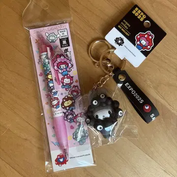 마이멜로디 블랙 미야쿠미야쿠 키링 볼펜