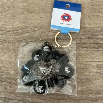 간사이 만박 블랙 미야쿠미야쿠 큐빅 마스코트 키링