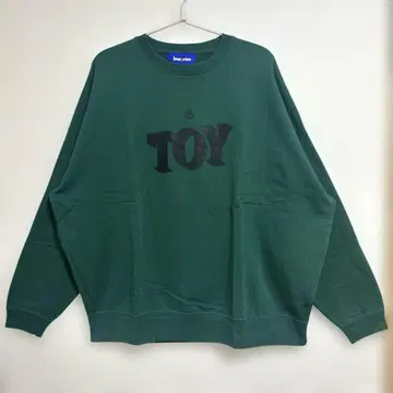 IMA:ZINE TOY 로고 맨투맨 L 사이즈 그린