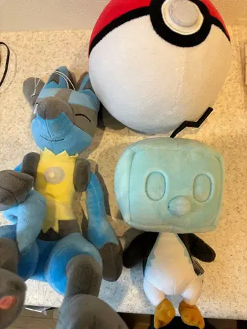 포켓몬 봉제 인형 몬스터볼 코오롱 루카리오
