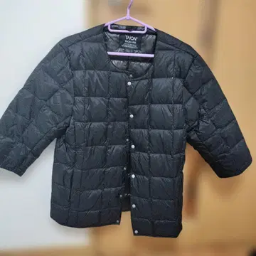 TAION 블랙 다운 자켓 M