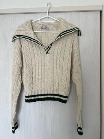 ZARA 세일러 케이블 니트 M