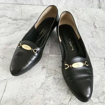 LANCEL 로우힐 펌프스 스틸레토 블랙 23.5cm