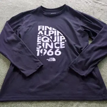 THE NORTH FACE 롱 슬리브 T셔츠 XL 블랙