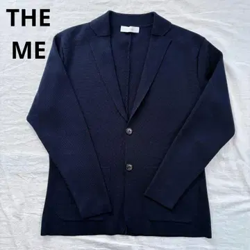 [새상품급] THE ME 테일러드 니트 자켓 네이비 심플 남성용