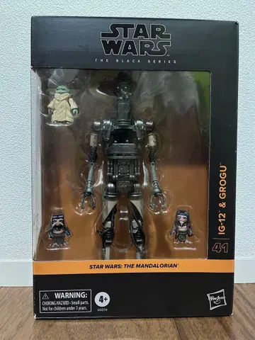 미개봉 스타 워즈 블랙 시리즈 ig-12 와 그로구