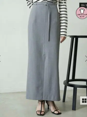 Snidel Sustaina 스트레이트 내로우 스커트 SWFS251086