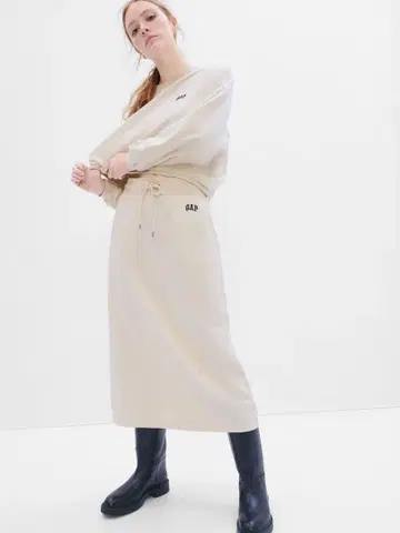 새상품 GAP 미니 로고 맥시 스커트 XXS 갭