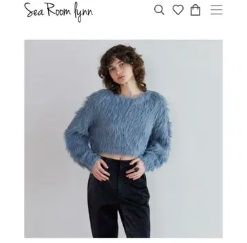 Sea Room lynn 헤어리 샤기 니트