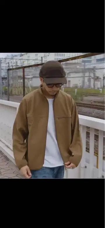 UNIQLO U 브러쉬드 저지 블루종 L 사이즈