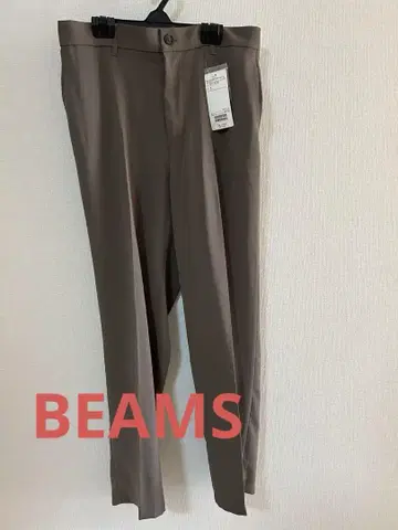 BEAMS HEART 그레이 베이지 슬랙스 M