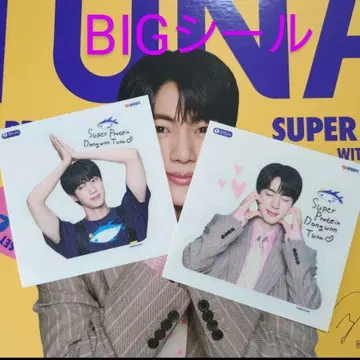 BTS JIN 진 동원 참치캔 특대형 스티커 씰