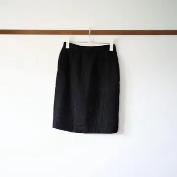 질샌더 블랙 체크 무늬 울 스커트 36 사이즈