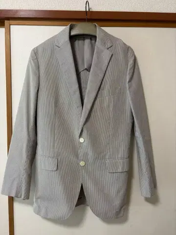 UNITED ARROWS 그레이 스트라이프 자켓