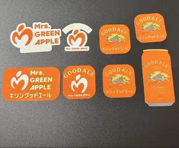 기린굿에일 Mrs. GREEN APPLE 스티커 세트 컴프