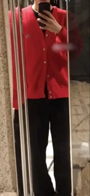 LACOSTE 가디건