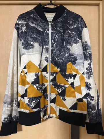 DRIES VAN NOTEN 17-18AW 올 패턴 프린트 블루종