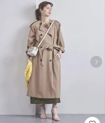유나이티드 애로우즈 개버 노카라 트렌치코트