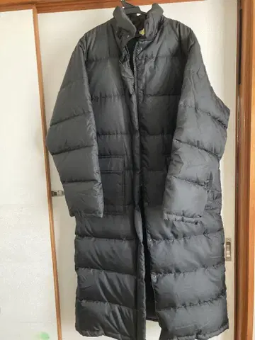 다운 코트 블랙 벤치 코트 롱 다운