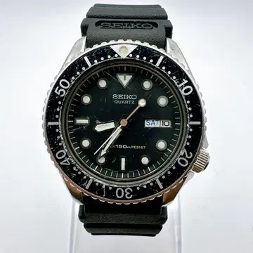 고품질 작동품 SEIKO 세이코 빈티지 다이버즈 블랙 다이얼 회전 베젤