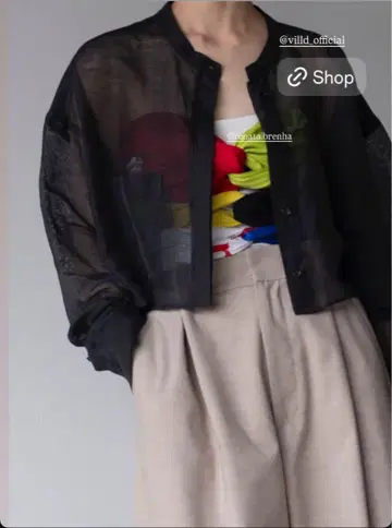 villd /vonique Cropped wide shirt