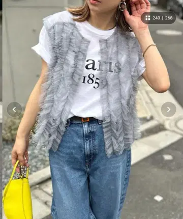 미비아 로카 프릴 디자인 베스트 프리 사이즈