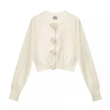 트리트유어셀프 Rose flower motif cardigan