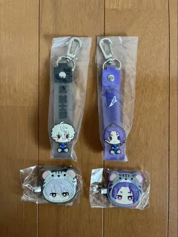 블루 록 키링 헤어 클립 세트